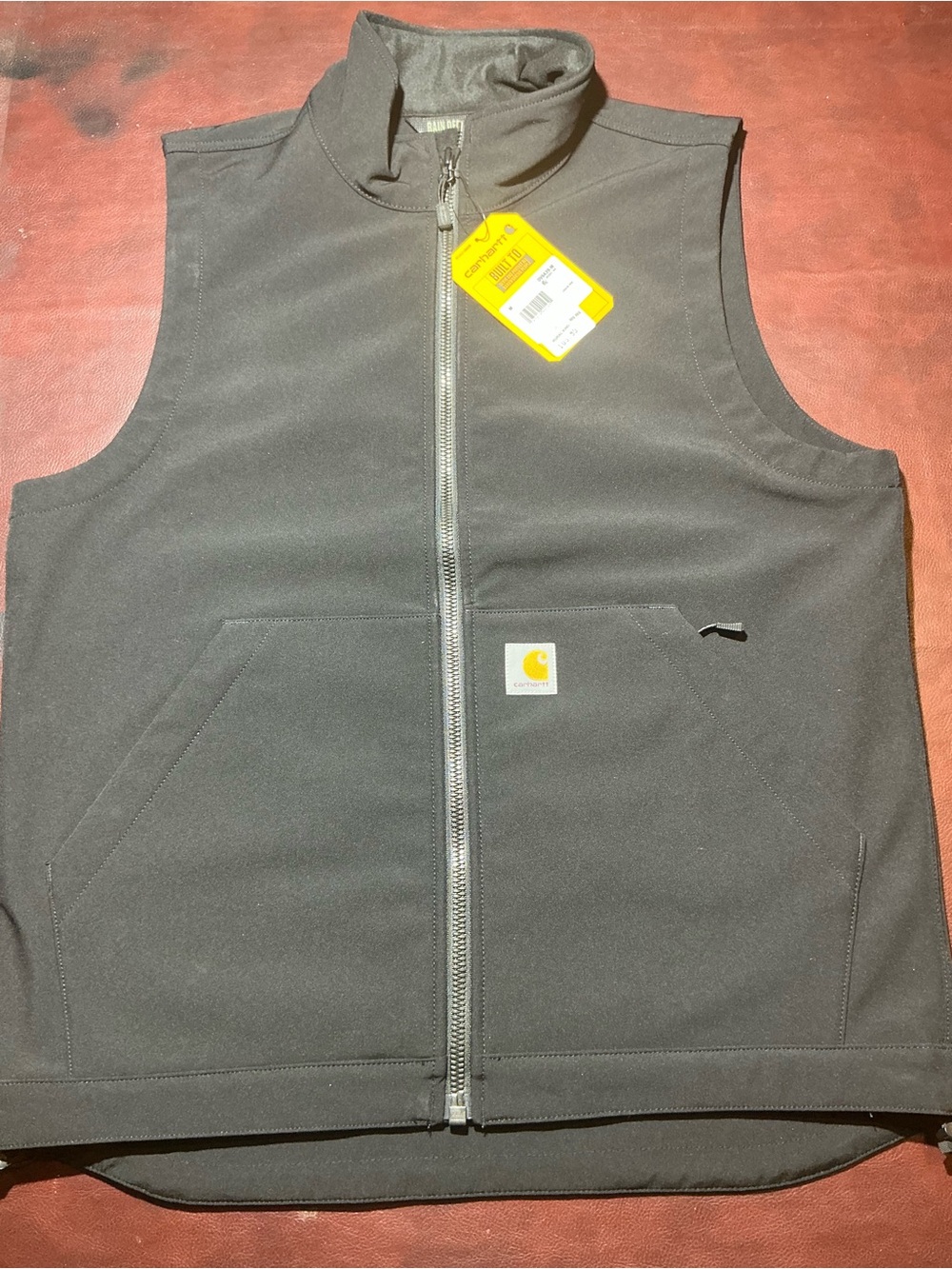 Carhartt Black Softshell Work Vest with Full Zip